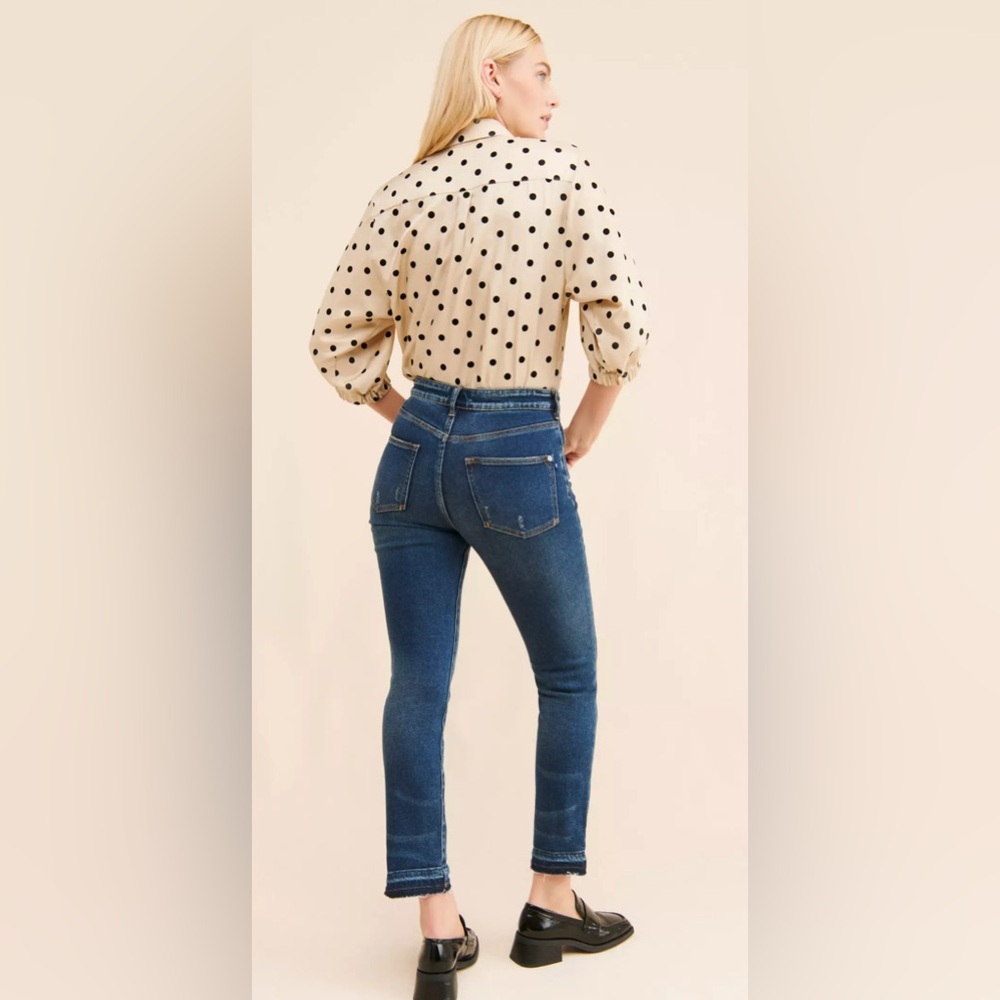 Anthropologie Pilcro Cigarette Slim Straight Denim Jeans Women’s Size‎ 32